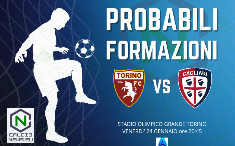 Serie A, Torino Cagliari: le probabili formazioni e dove vederla in TV