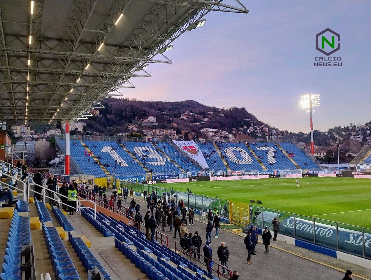 Como Roma, una tifosa speciale: la Knightley esulta al gol di Gabrielloni
