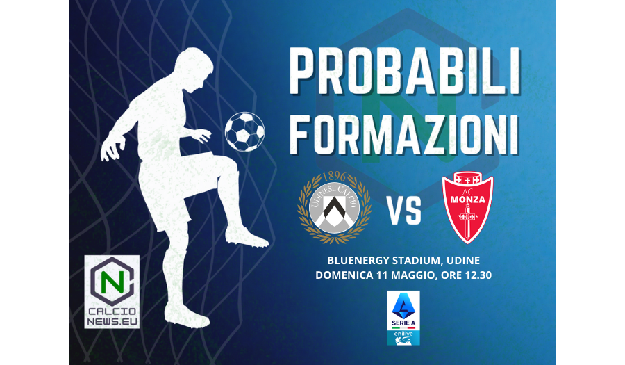 Serie A, le probabili formazioni di Udinese Monza