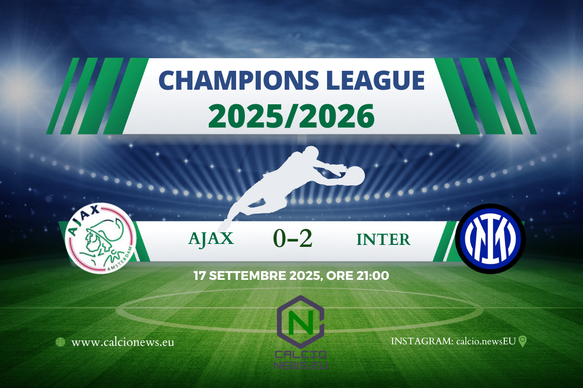 Champions League, Ajax-Inter 0-2: Thuram trascinatore, vittoria scacciacrisi per Chivu
