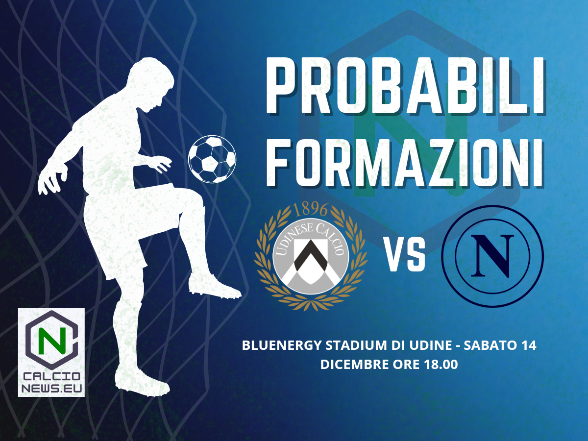 Serie A, le probabili formazioni di Udinese-Napoli