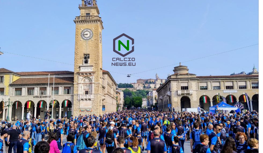 Lo strano weekend di Bergamo: cori in piazza e Camminata Nerazzurra