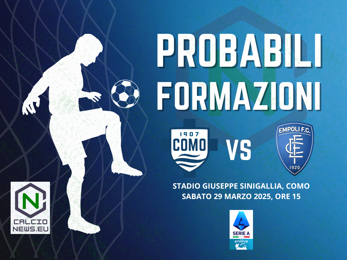 Serie A, le probabili formazioni di Como Empoli