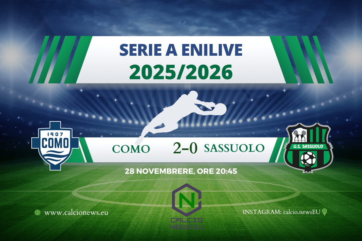 Serie A, Como-Sassuolo 2-0: super Paz trascina Fabregas verso l’Europa