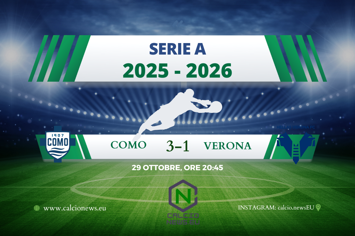 Como-Verona 3-1: vittoria da Europa per i lariani