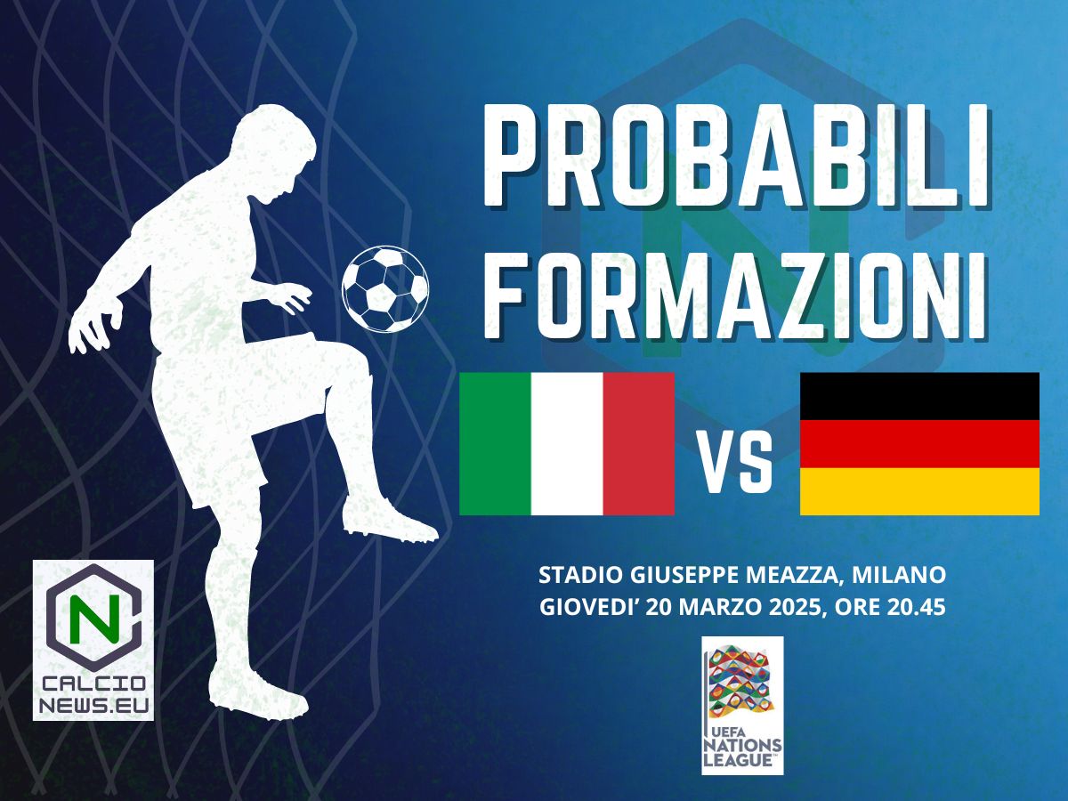 Nations League, Italia Germania: le probabili formazioni