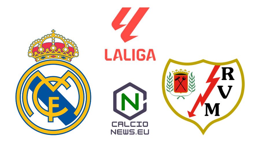 LaLiga, Real Madrid Rayo Vallecano 2-1: Blancos in vetta