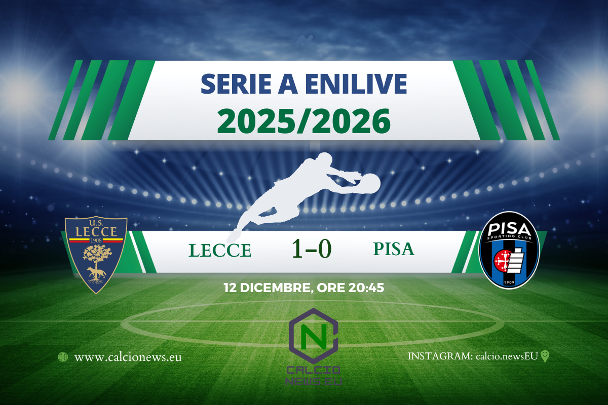 Lecce-Pisa 1-0: Stulic regala la vittoria ai salentini