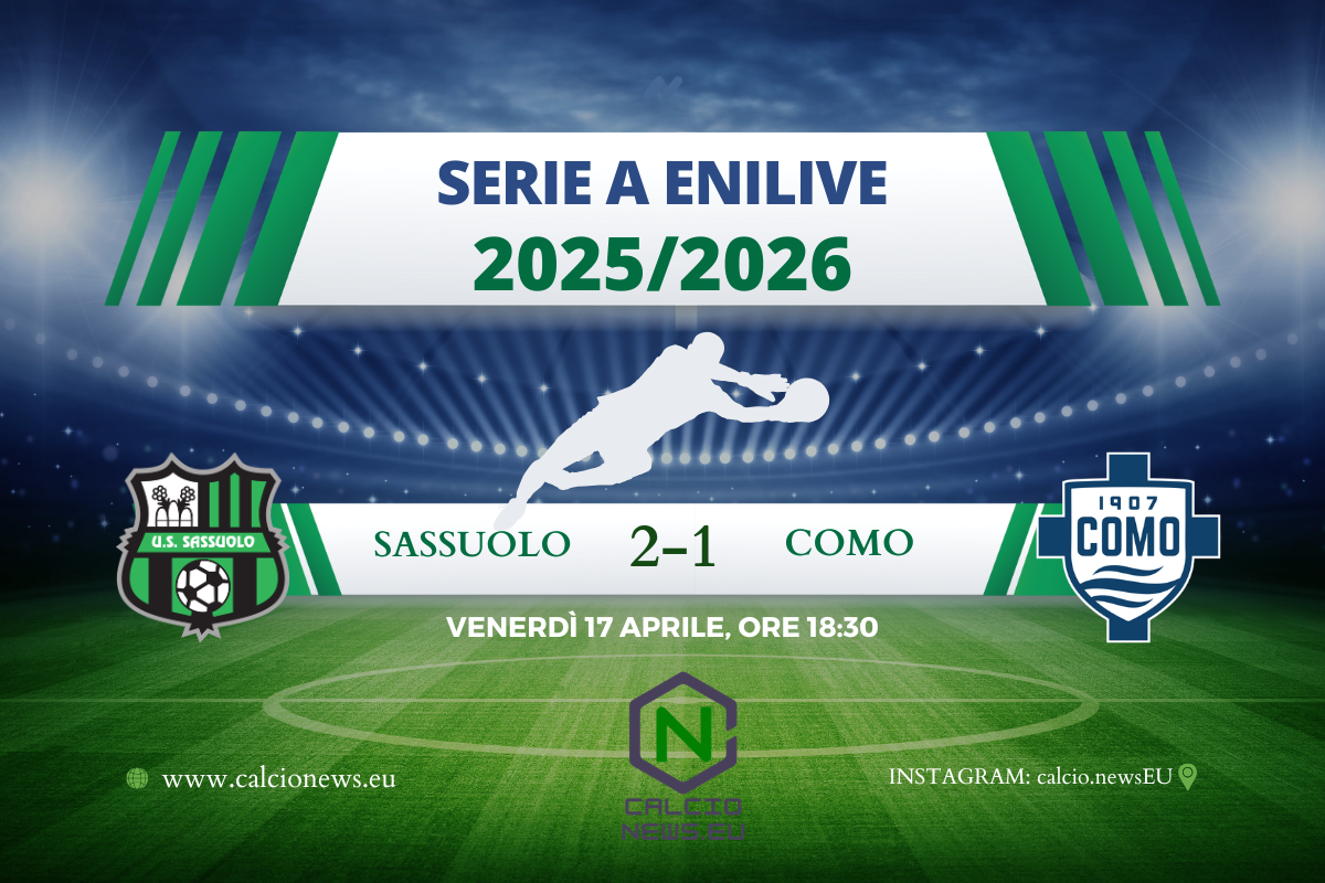 Sassuolo-Como 2-1, Grosso batte Fabregas e inguaia il Como