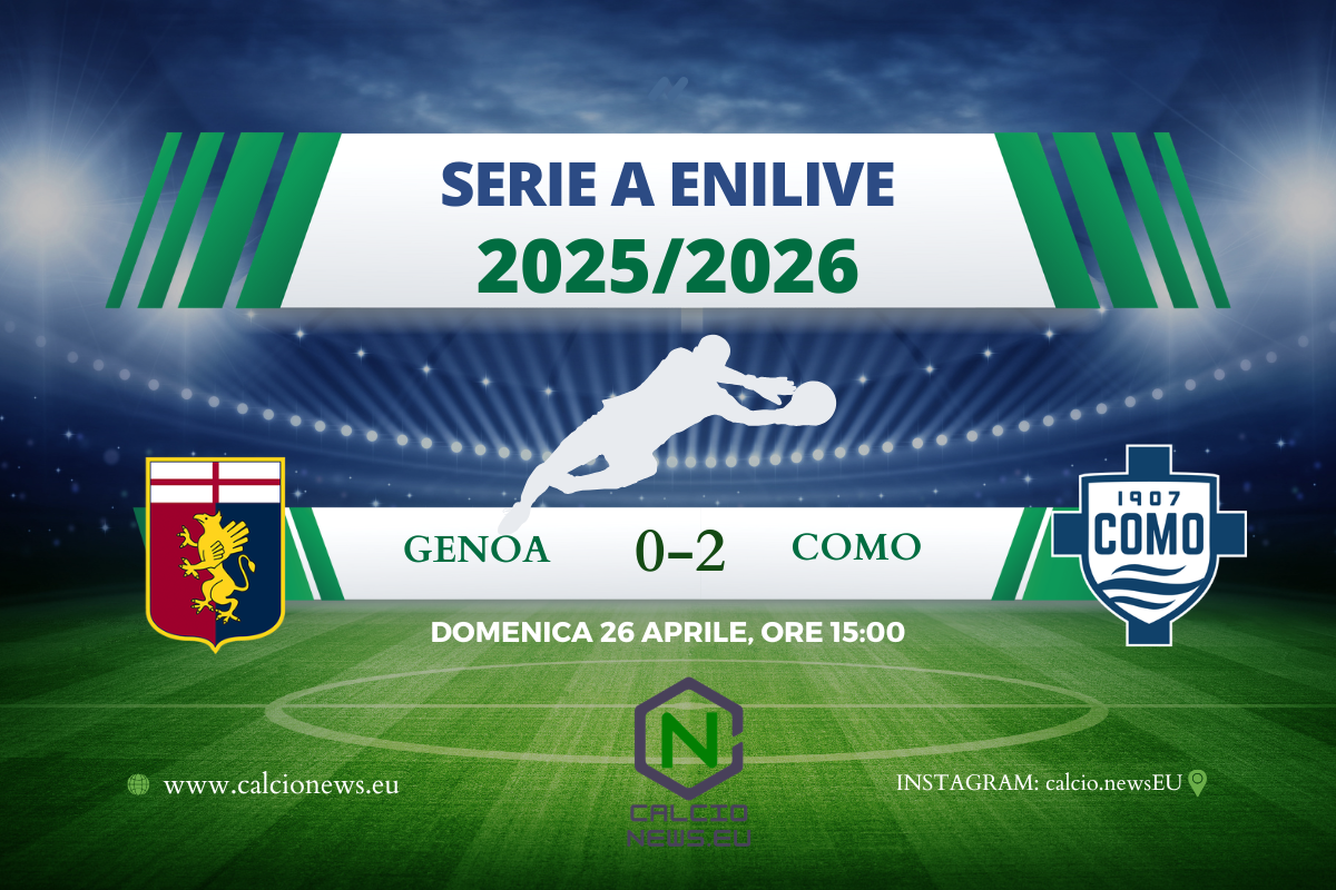 Genoa-Como 0-2, Douvikas e Diao stendono il Grifone