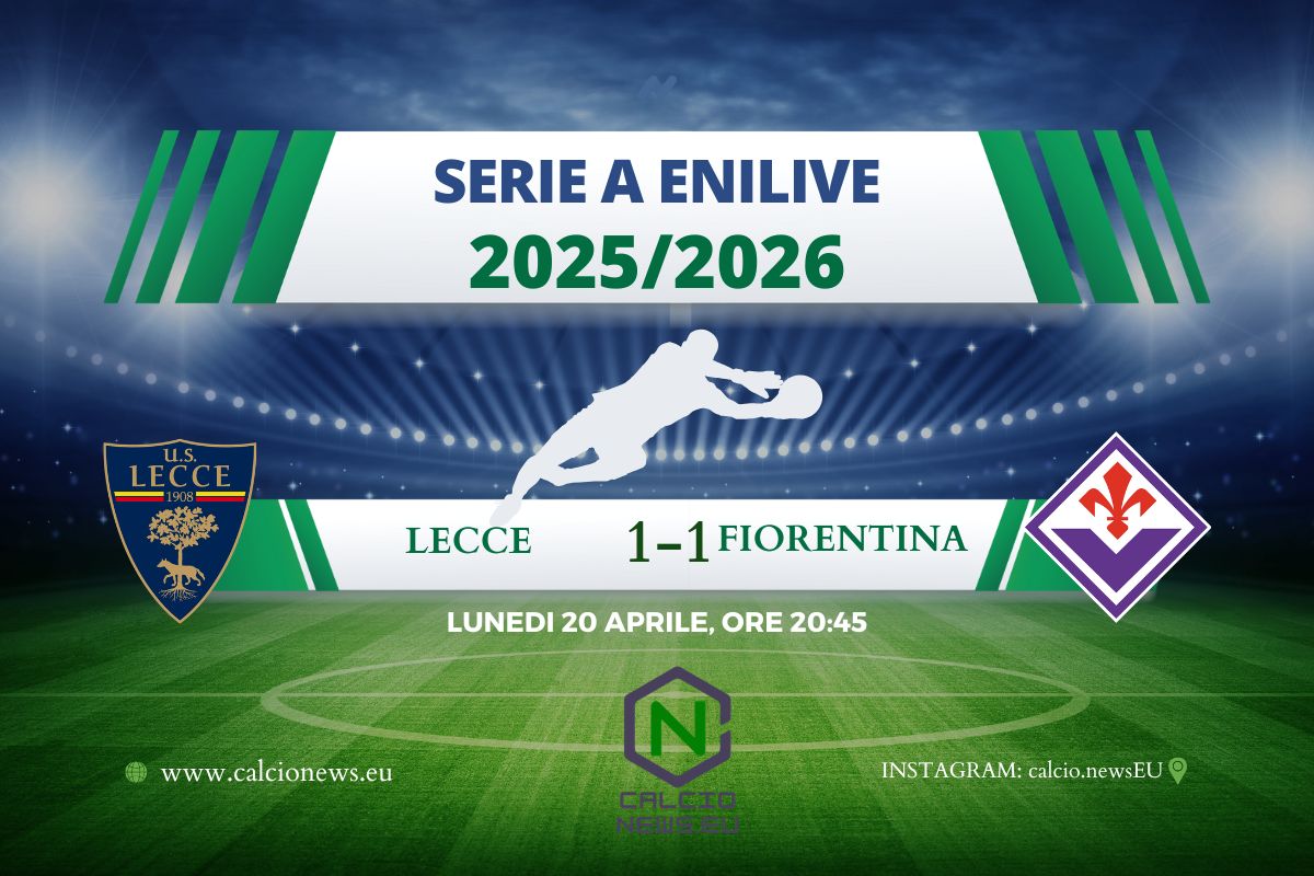 Primo gol di Harrison: Lecce e Fiorentina si spartiscono la posta