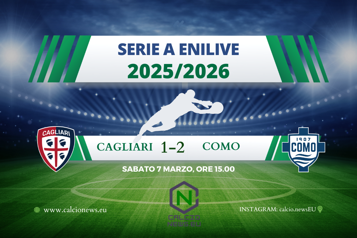 Il tabellino di Cagliari Como 1-2