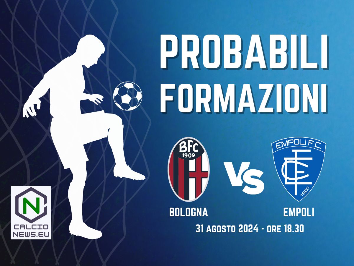 Bologna Empoli: probabili formazioni e dove vederla in TV