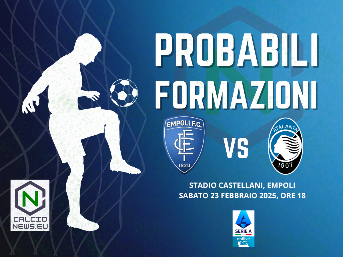 Serie A, le probabili formazioni di Empoli Atalanta