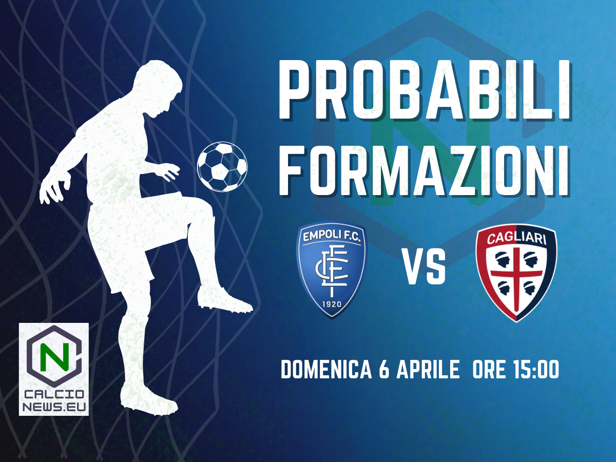 Serie A, le probabili formazioni di Empoli Cagliari