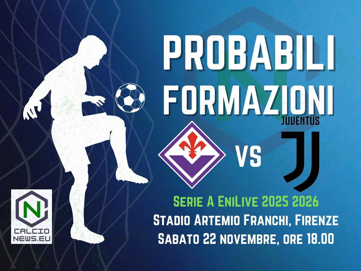 Serie A, le probabili formazioni di Fiorentina-Juventus