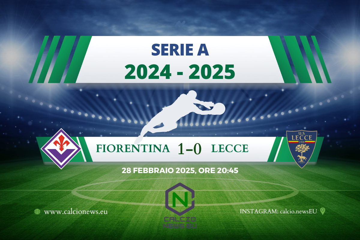 Serie A, Gosens regala i 3 punti alla Fiorentina: il Lecce cade al Franchi 1-0