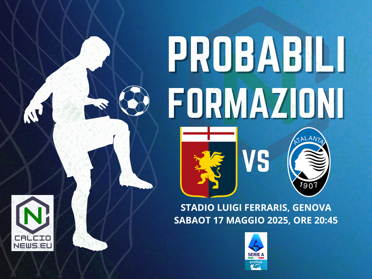 Serie A, probabili formazioni Genoa Atalanta