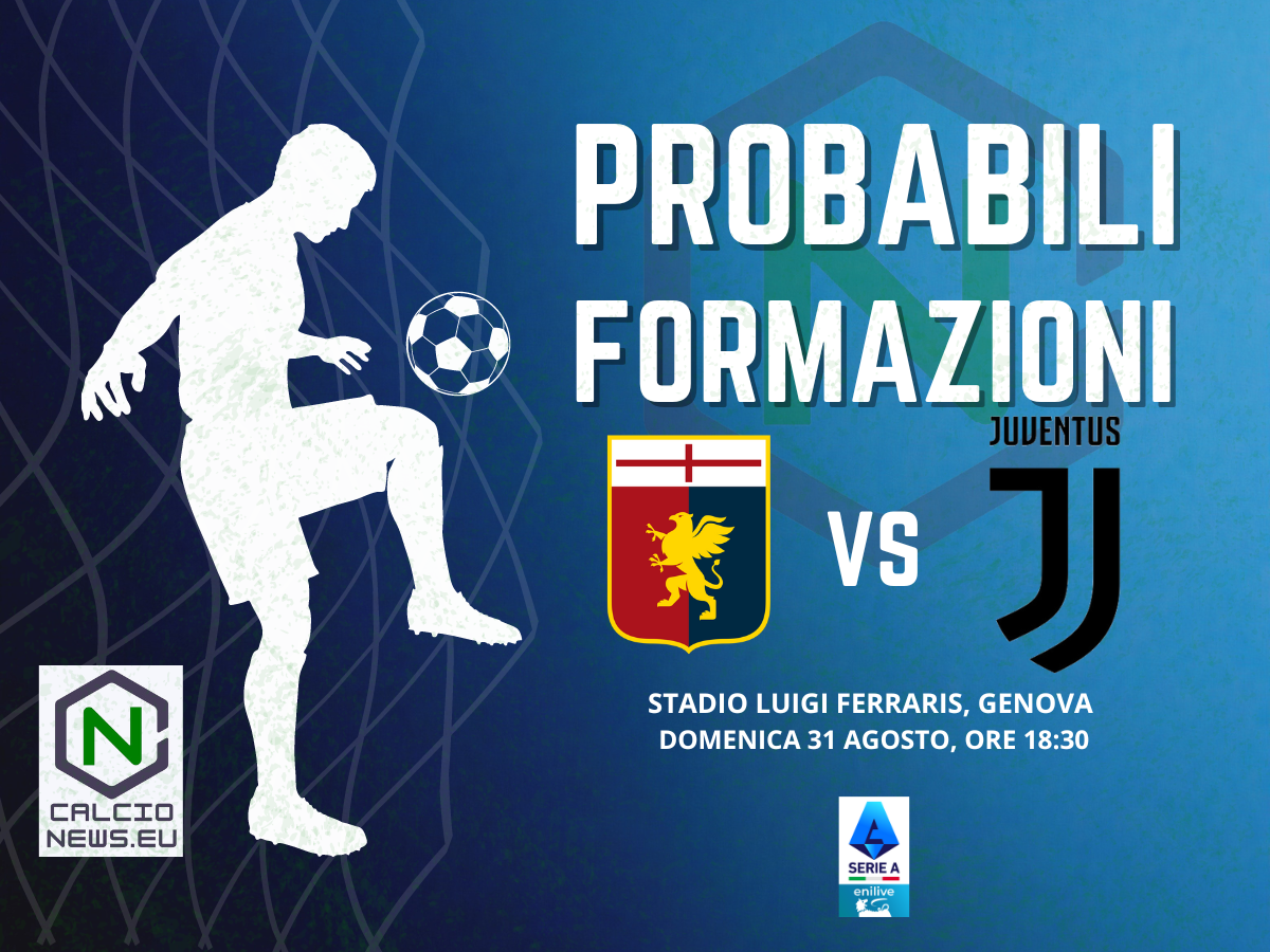 Serie A, probabili formazioni Genoa-Juventus