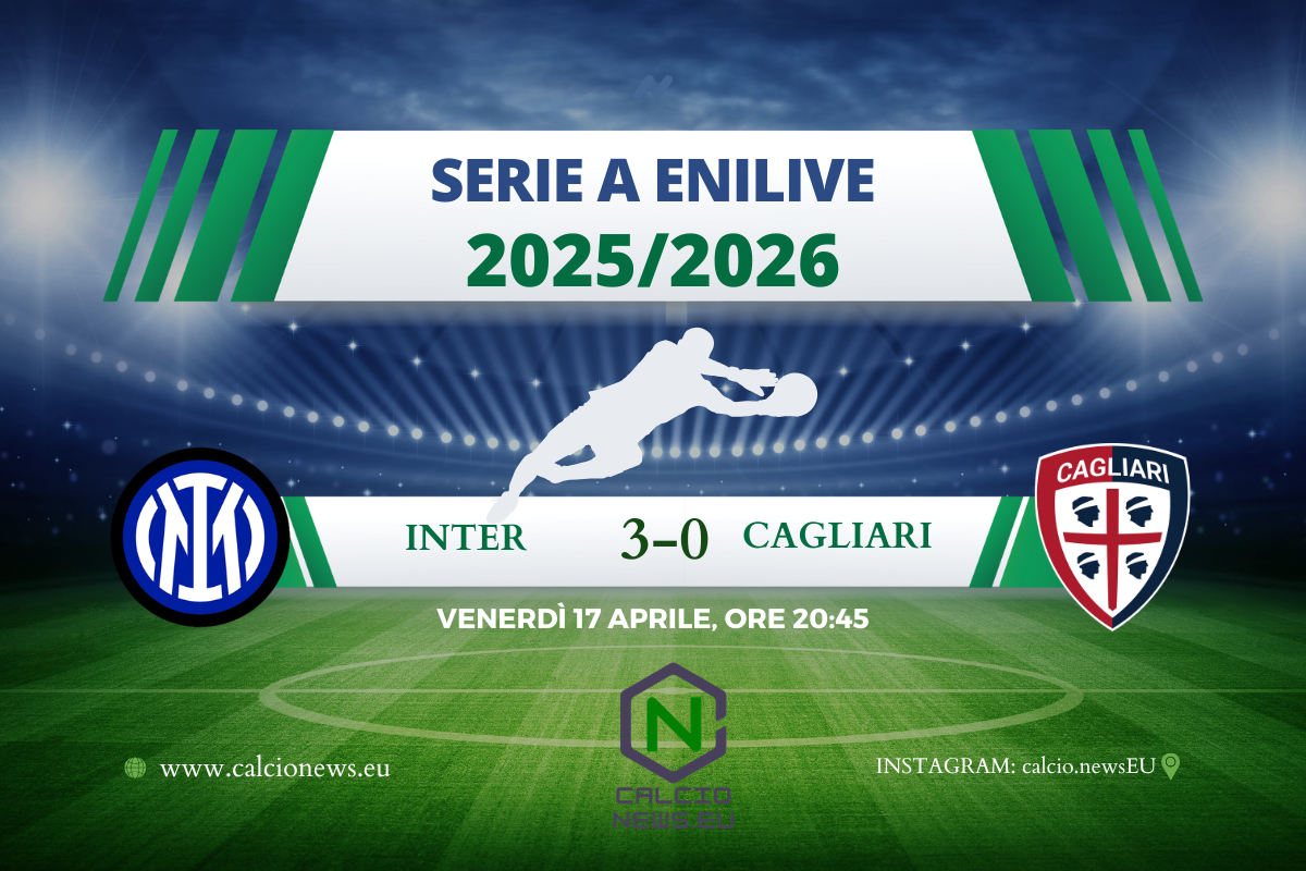 Inter-Cagliari 3-0, il tricolore si avvicina