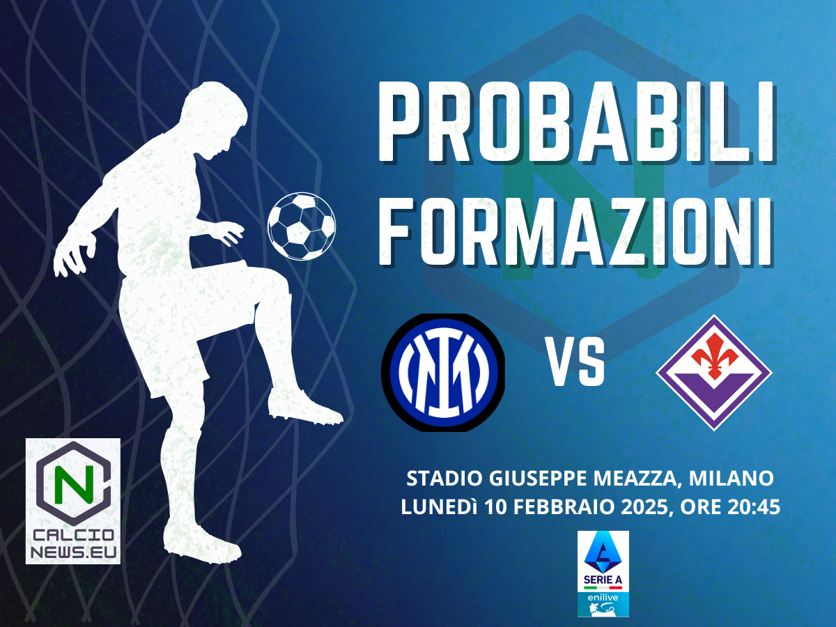 Serie A, le probabili formazioni di Inter-Fiorentina: out Dumfries