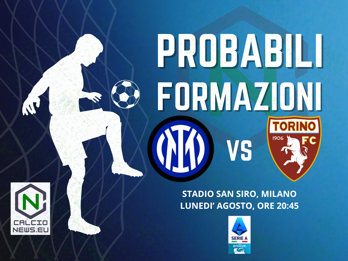 Serie A, le probabili formazioni di Inter Torino