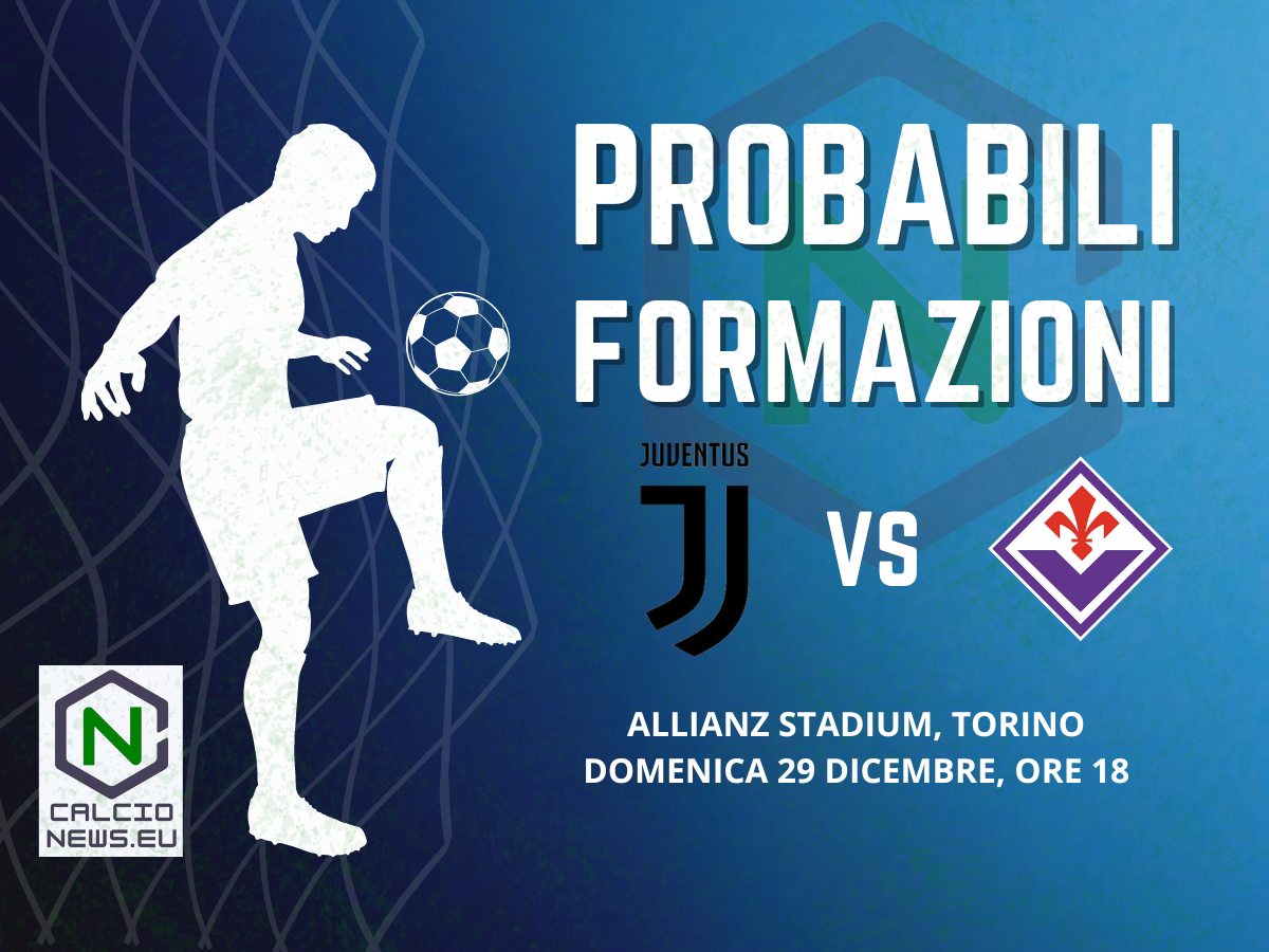 Serie A, le probabili formazioni di Juventus-Fiorentina