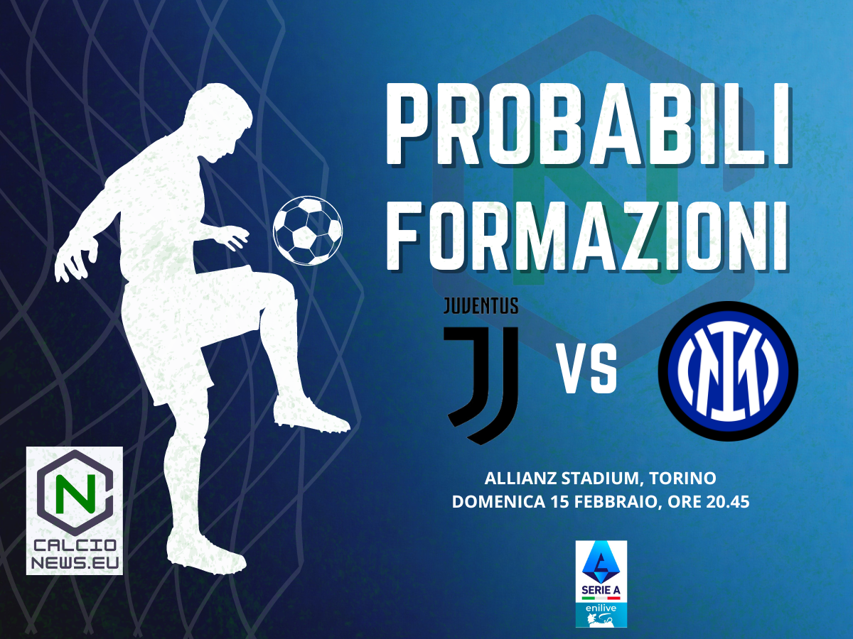 Serie A, le probabili formazioni di Juventus Inter