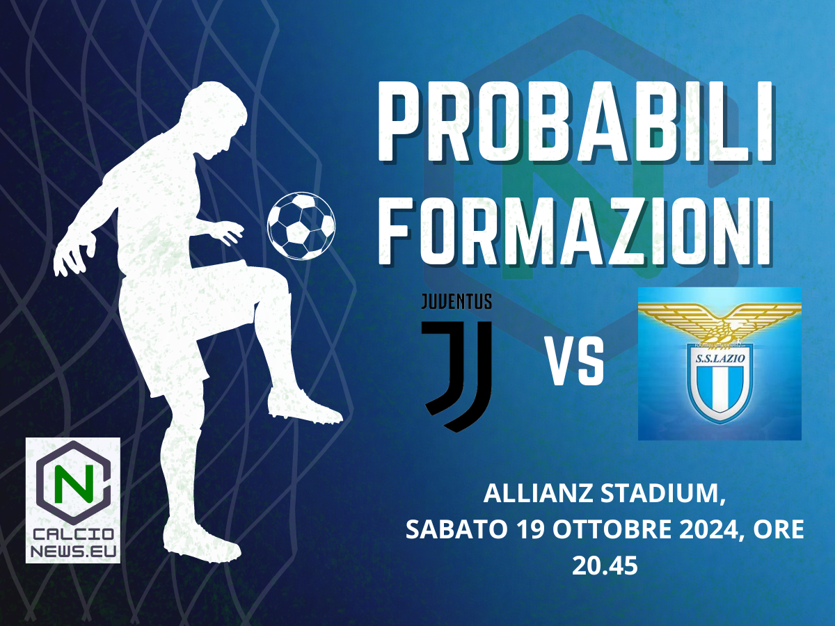 Serie A , probabili formazioni Juventus Lazio: quanti assenti!