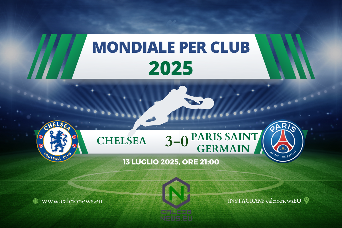 Mondiale per Club: Chelsea Psg 3 a 0, gli inglesi sono campioni del mondo