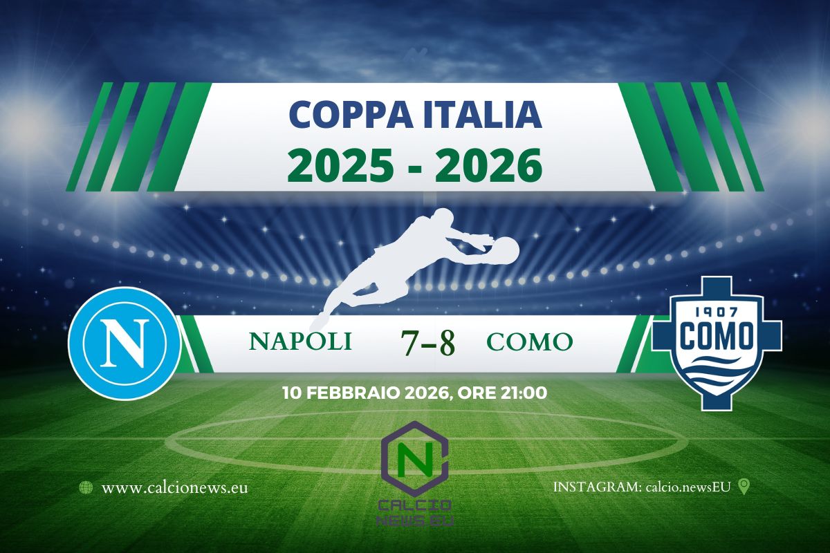 Coppa Italia, Napoli-Como 7-8 d.c.r.: Lobotka sbaglia, Butez para. Fabregas in semifinale