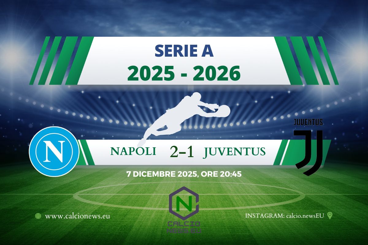 Serie A, Napoli-Juventus 2-1: Hojlund stende i bianconeri, azzurri ancora al comando