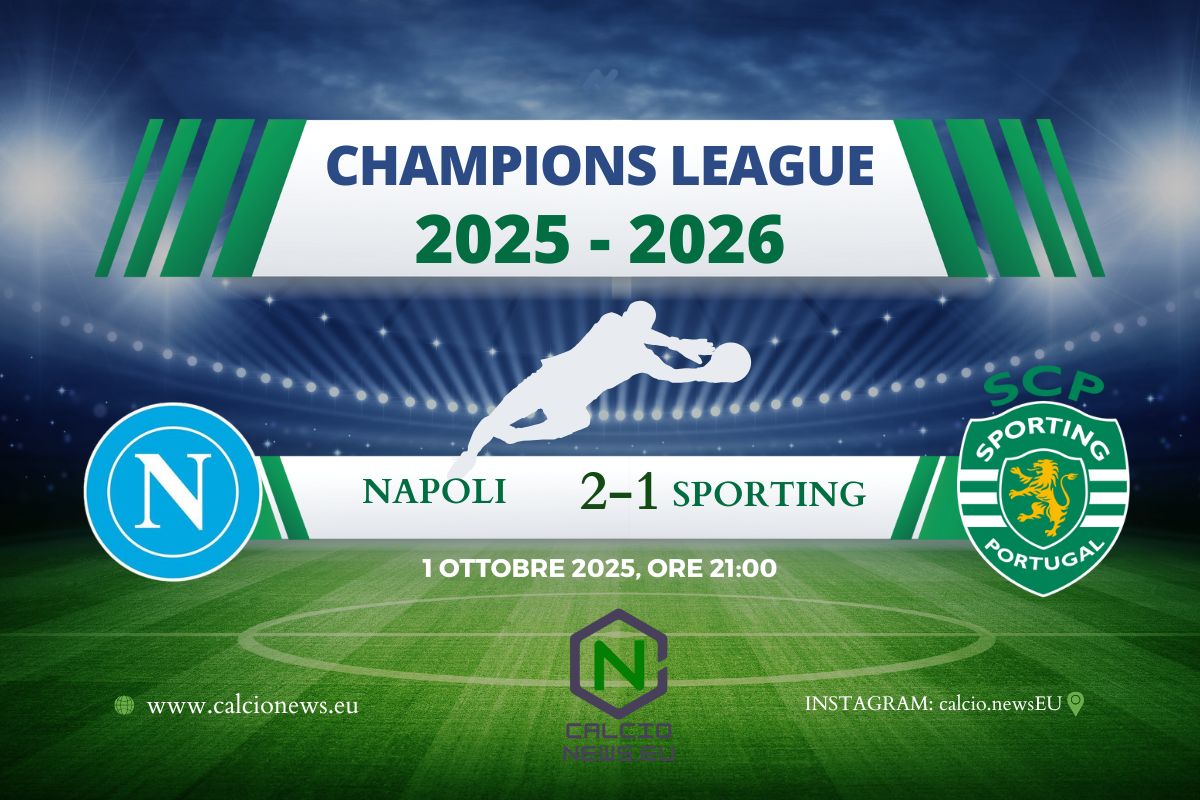 Champions League, Napoli-Sporting 2-1: De Bruyne inventa, Hojlund segna