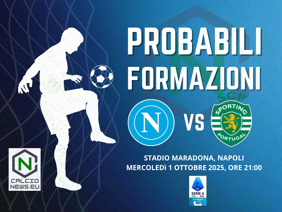 Champions League, probabili formazioni Napoli-Sporting