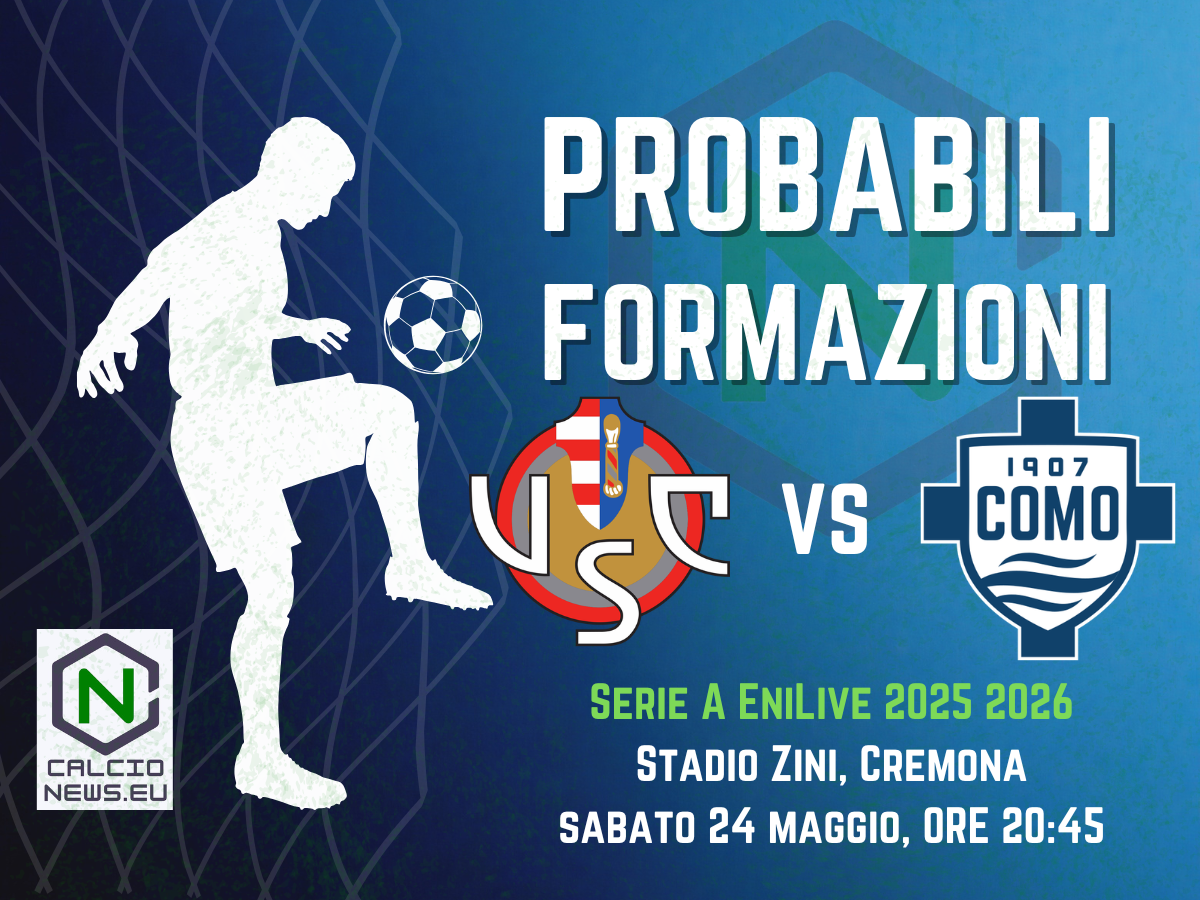 Serie A, le probabili formazioni di Cremonese Como