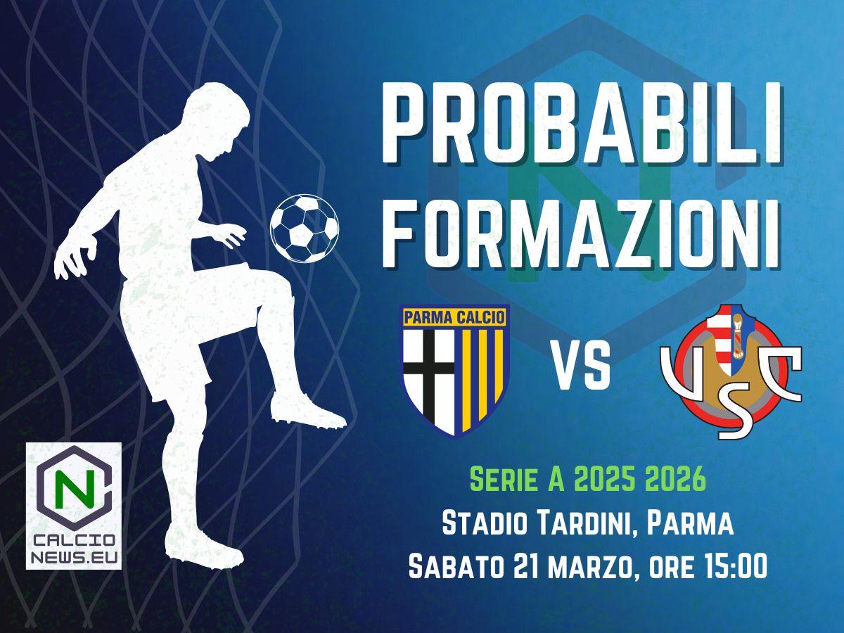 Serie A, le probabili formazioni di Parma-Cremonese