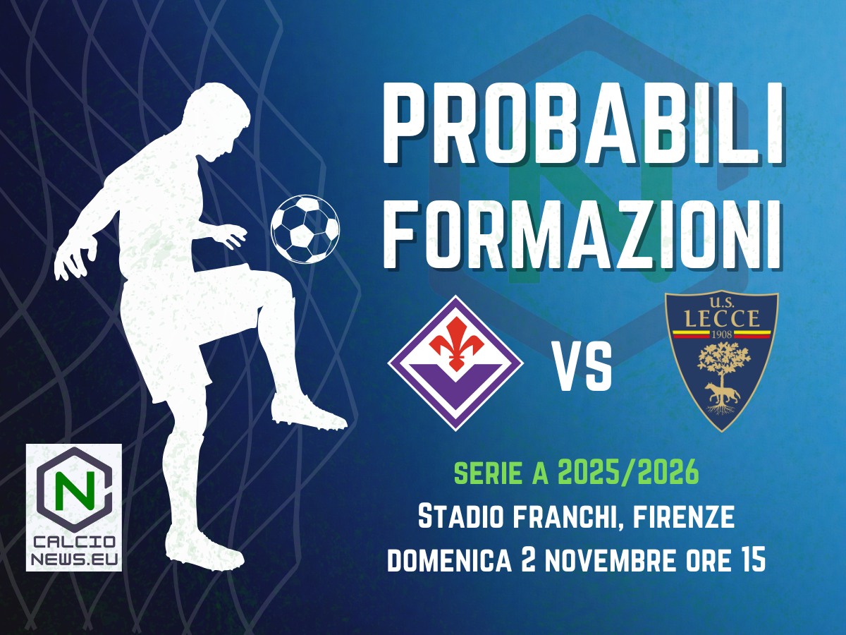 Serie A, le probabili formazioni di Fiorentina-Lecce