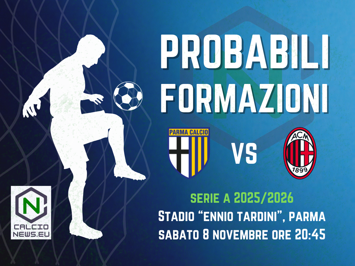 Serie A, le probabili formazioni di Parma-Milan