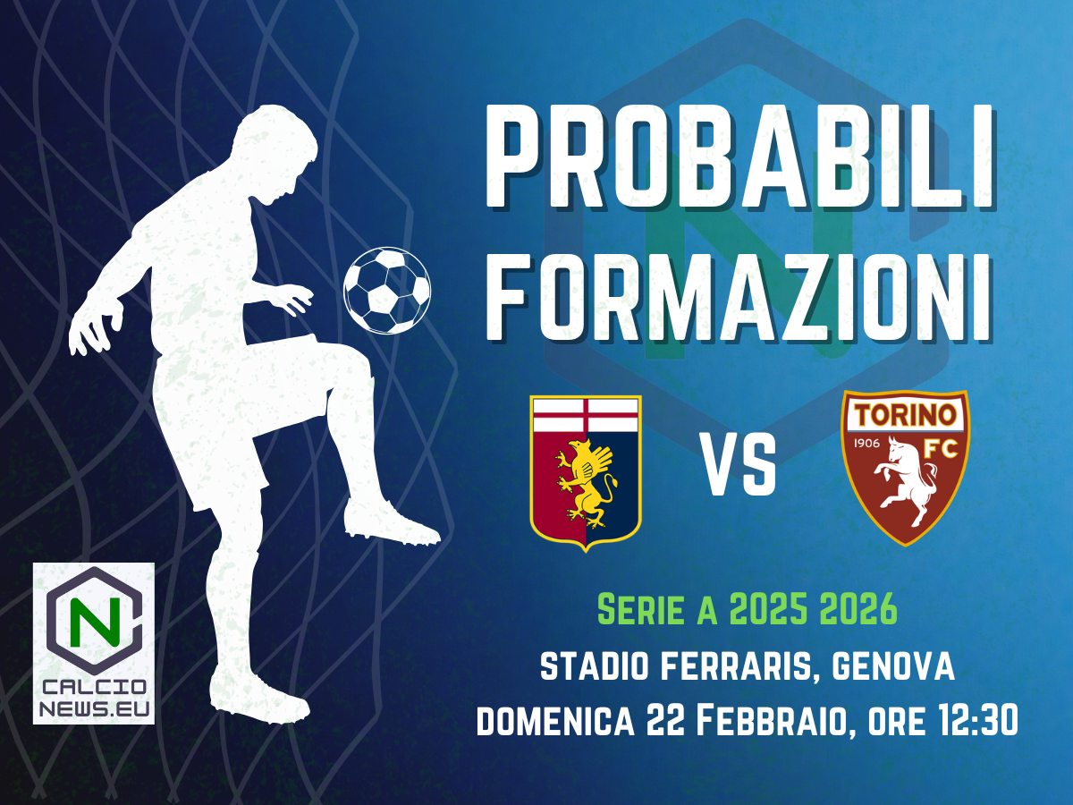 Serie A, le probabili formazioni di Genoa-Torino
