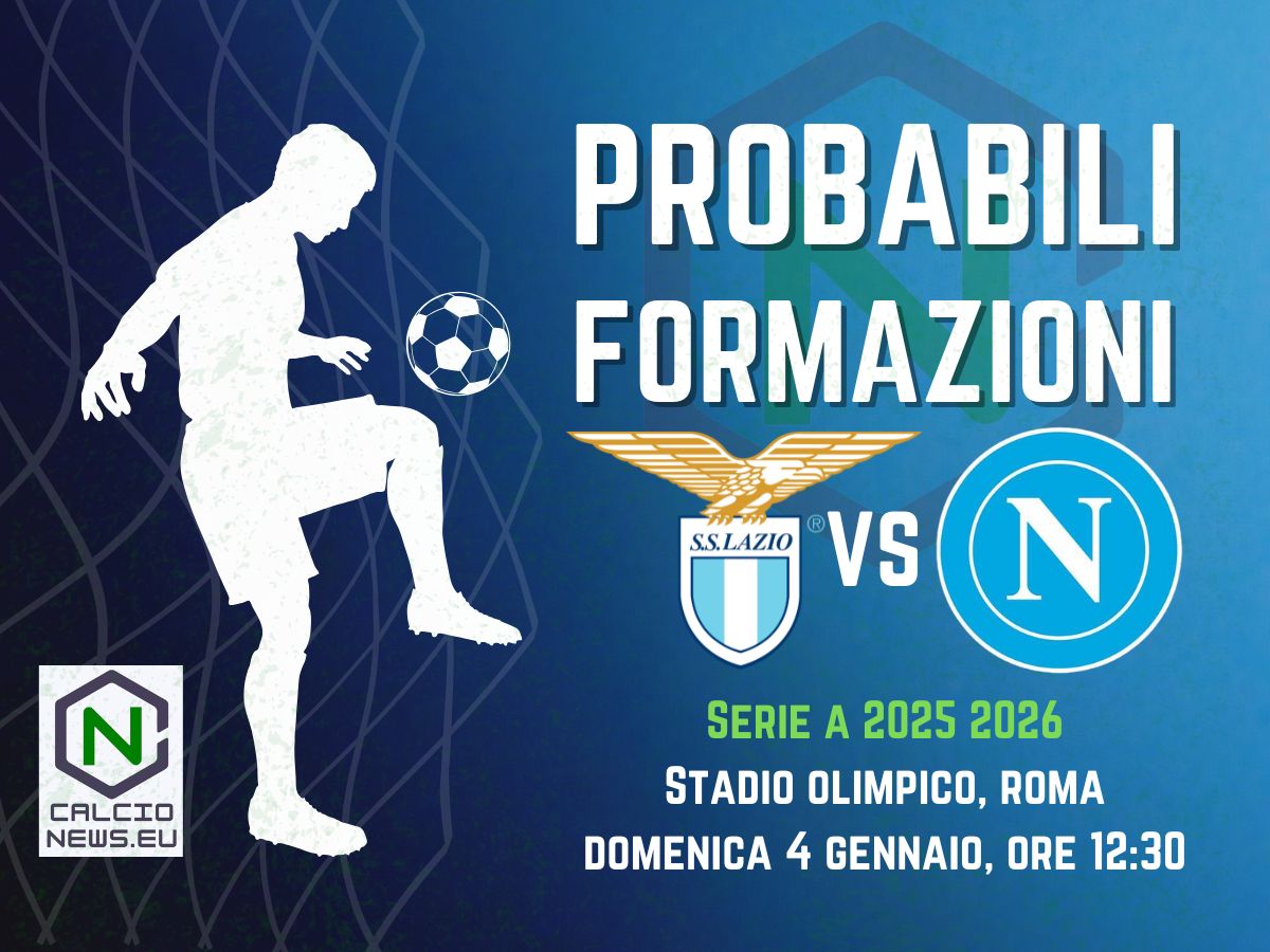 Serie A, le probabili formazioni di Lazio-Napoli