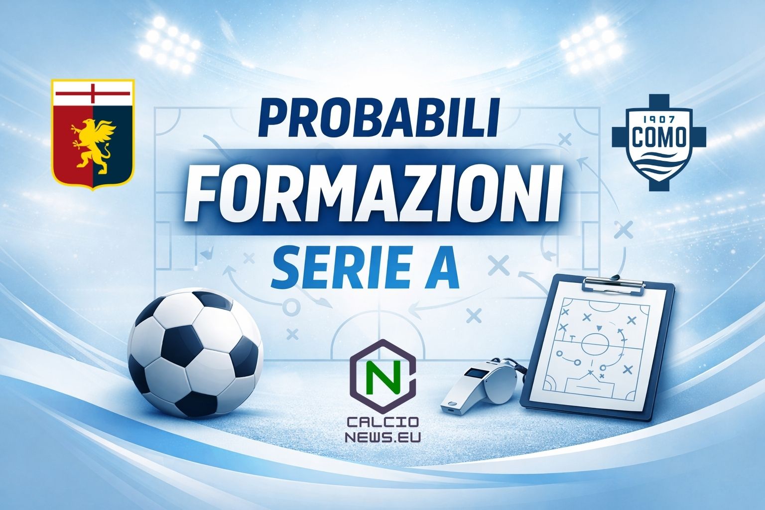 Probabili formazioni Genoa Como: De Rossi sfida Fabregas