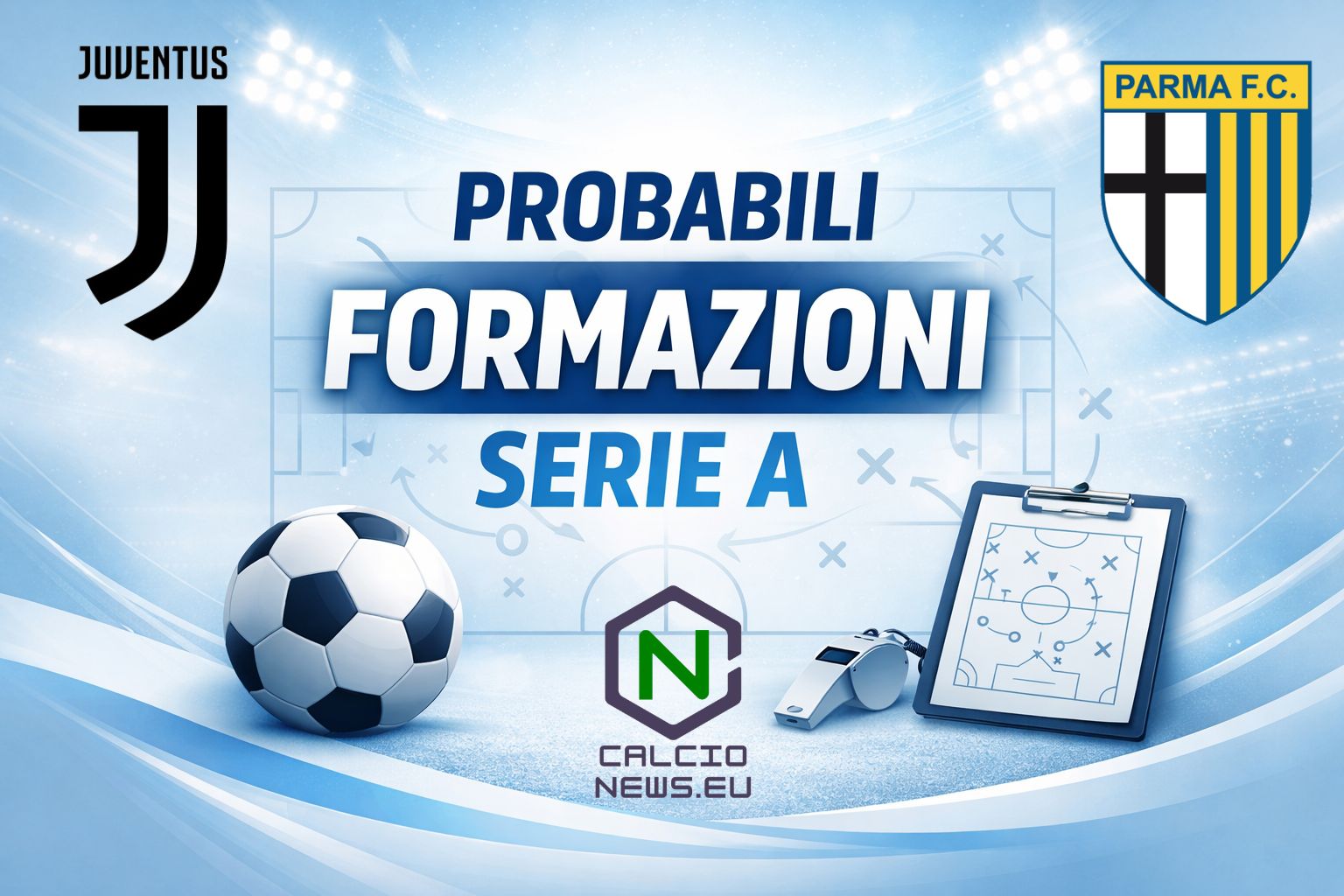 Probabili formazioni di Juventus Parma, prima gara in casa per i bianconeri