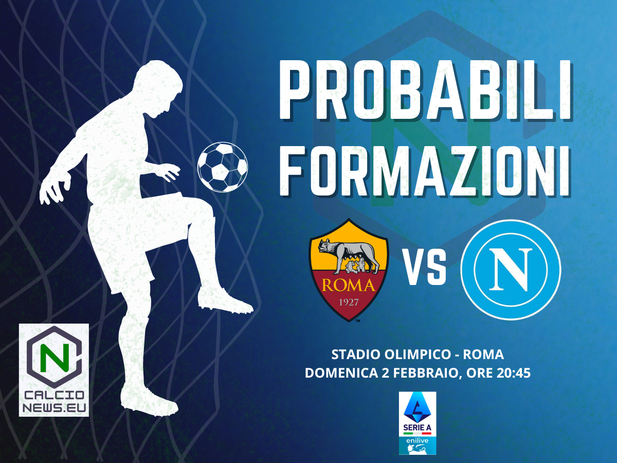 Roma Napoli, le probabili formazioni e dove vederla in TV