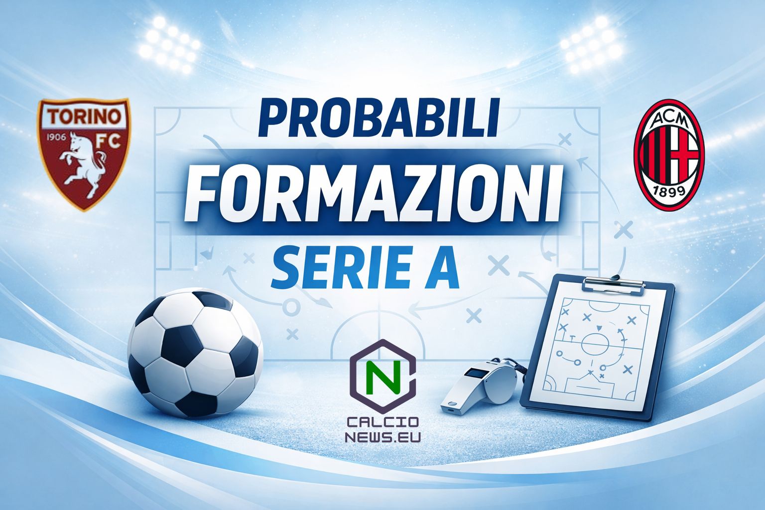 Probabili formazioni Torino Milan: Abate sfida il suo passato