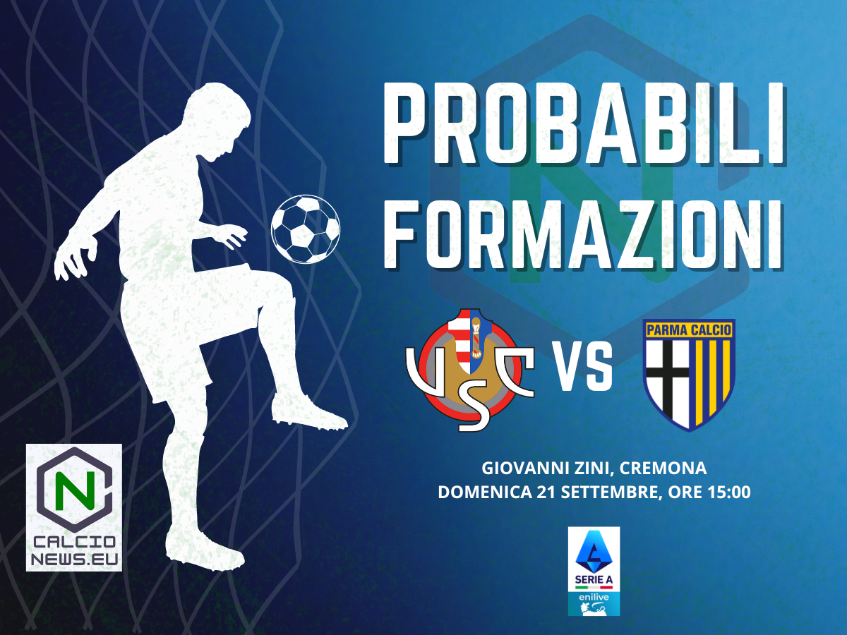 Serie A, le probabili formazioni di Cremonese-Parma