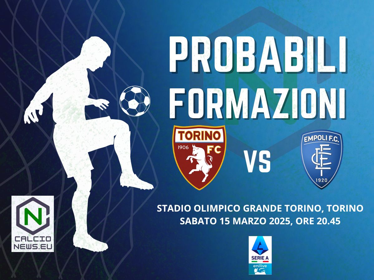 Serie A, Torino Empoli: le probabili formazioni