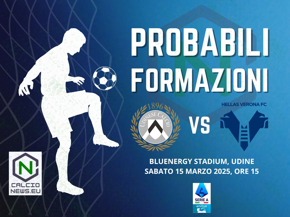 Serie A, probabili formazioni Udinese Verona: torna Tengstedt dal 1′