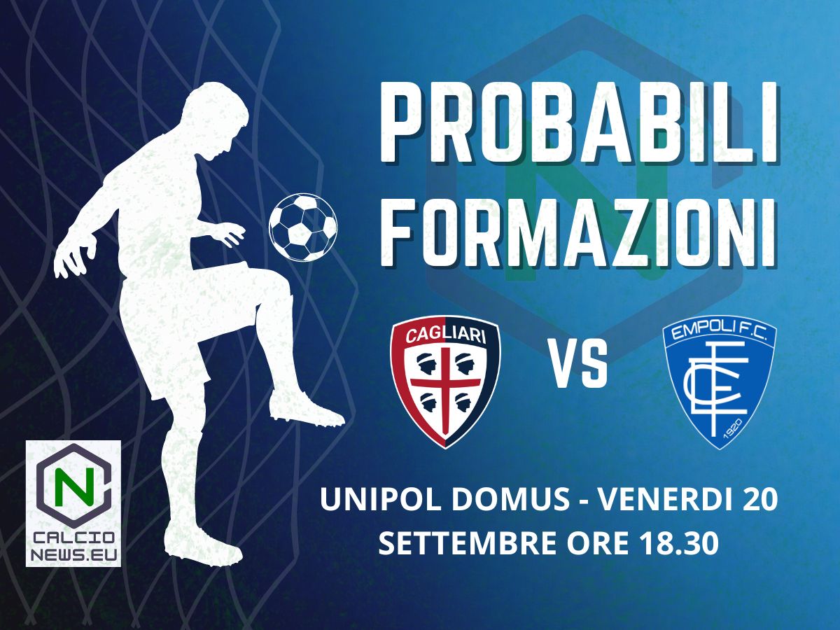 Serie A, probabili formazioni Cagliari Empoli: Nicola sfida il passato