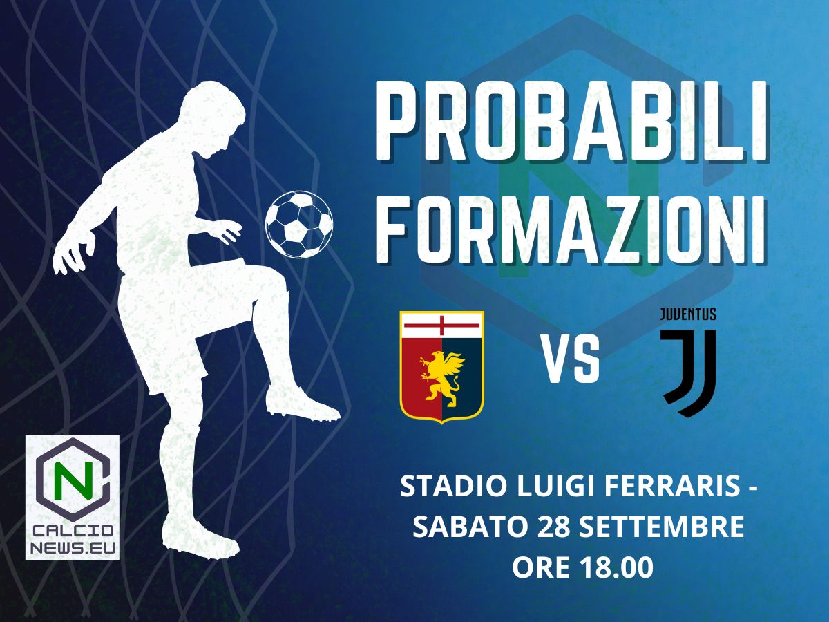 Serie A, probabili formazioni Genoa Juventus: fiducia a Vlahovic