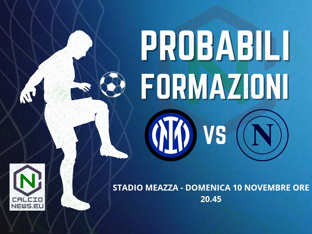 Serie A, le probabili formazioni di Inter-Napoli